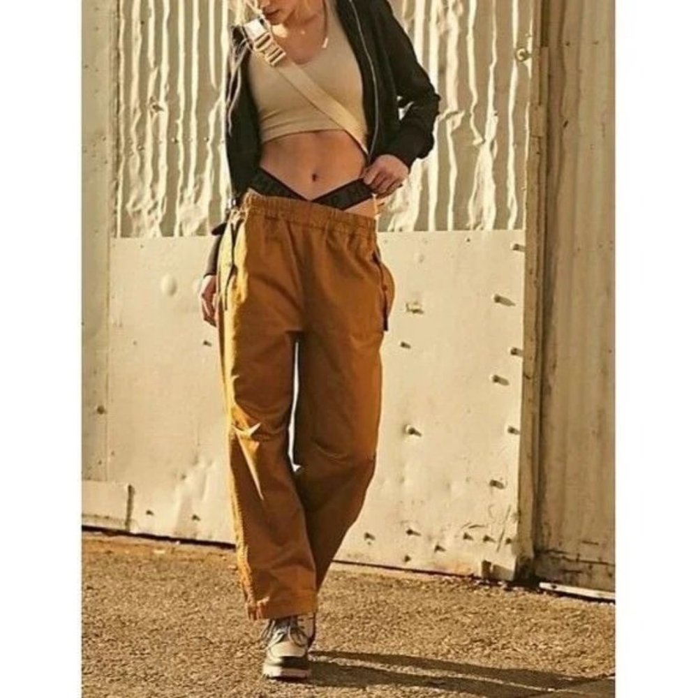 X-Small Free People Movement Double Or Nothing Pants Tan Strap